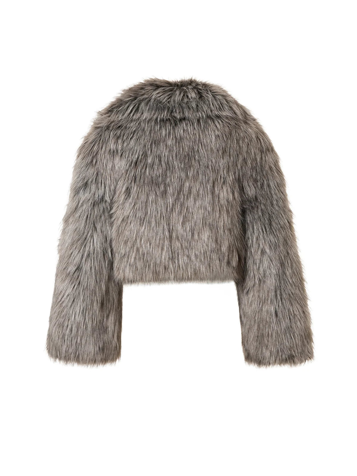 JAKKE | Veste en fausse fourrure 'Spun' | Gris Argent