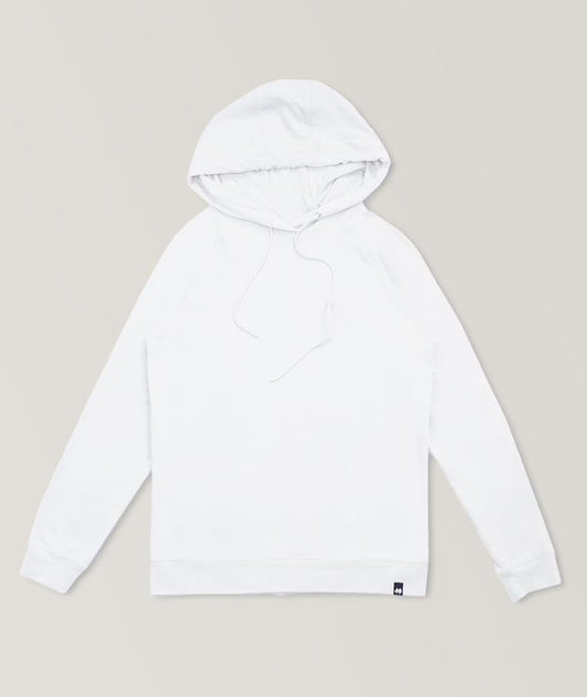 Benson | Pull à capuche en coton Supima ''Laguna'' - Blanc