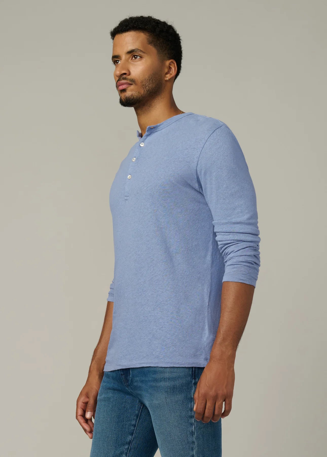 JOE's | Haut Henley à manches longues en lin et coton  - Troposphere