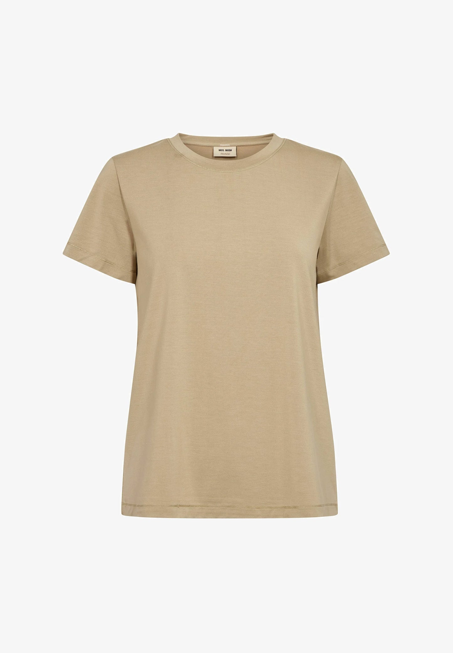 MOS MOSH | T-shirt à col rond "DALA"- Savane