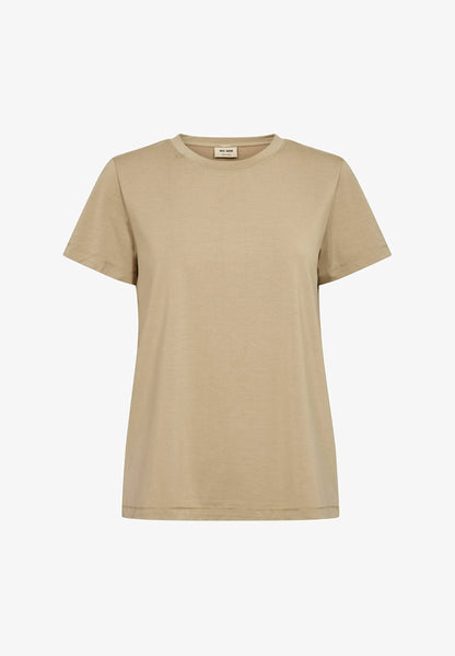 MOS MOSH | T-shirt à col rond "DALA"- Savane