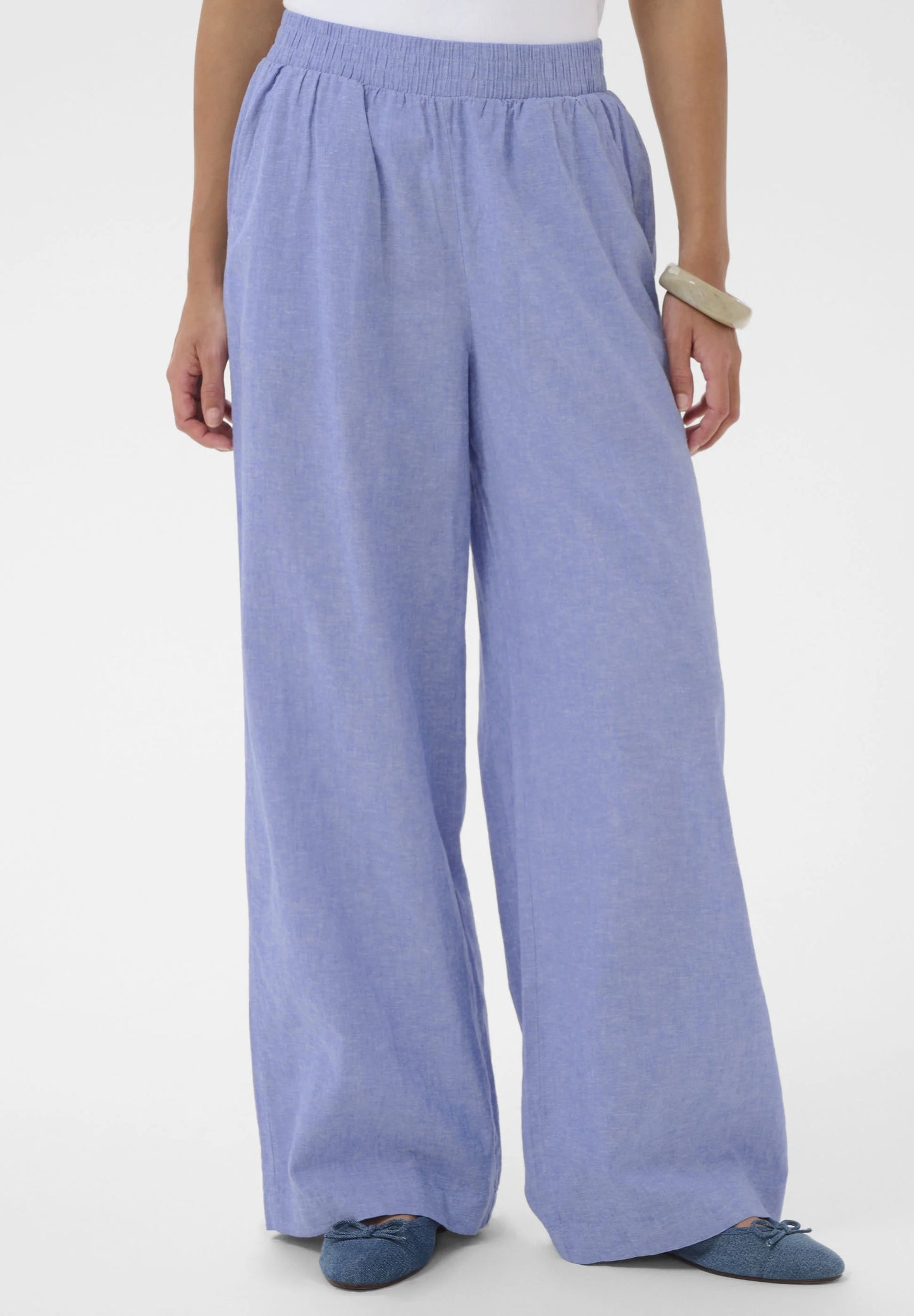CULTURE | Pantalon en lin Arletty - Bleu poudre