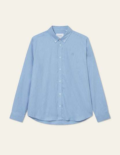 Les Deux | Chemise en coton brossé "Desert" - Bleu ciel