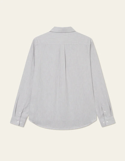Les Deux | Chemise en coton brossé "Desert" - Gris
