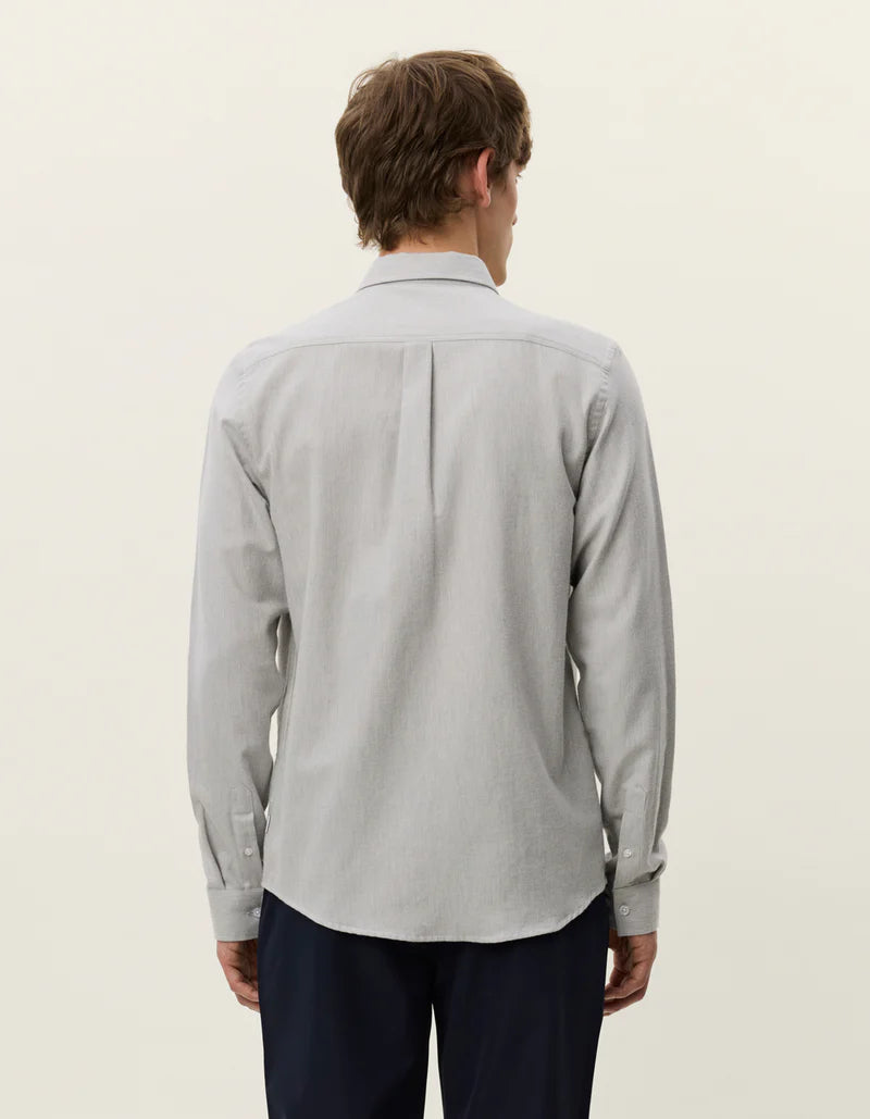 Les Deux | Chemise en coton brossé "Desert" - Gris