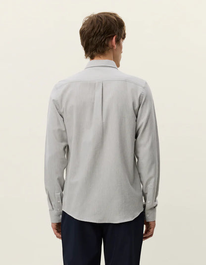 Les Deux | Chemise en coton brossé "Desert" - Gris