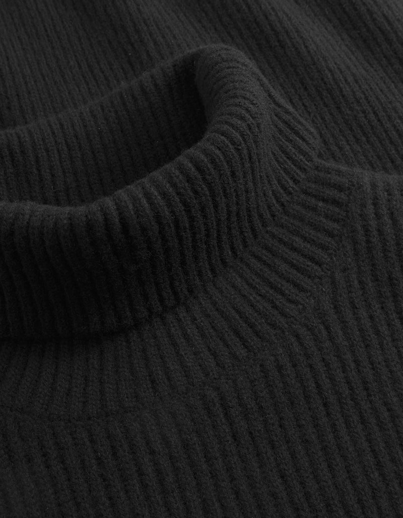 Les Deux | Pull en laine à col roulé "Eddie" - Noir