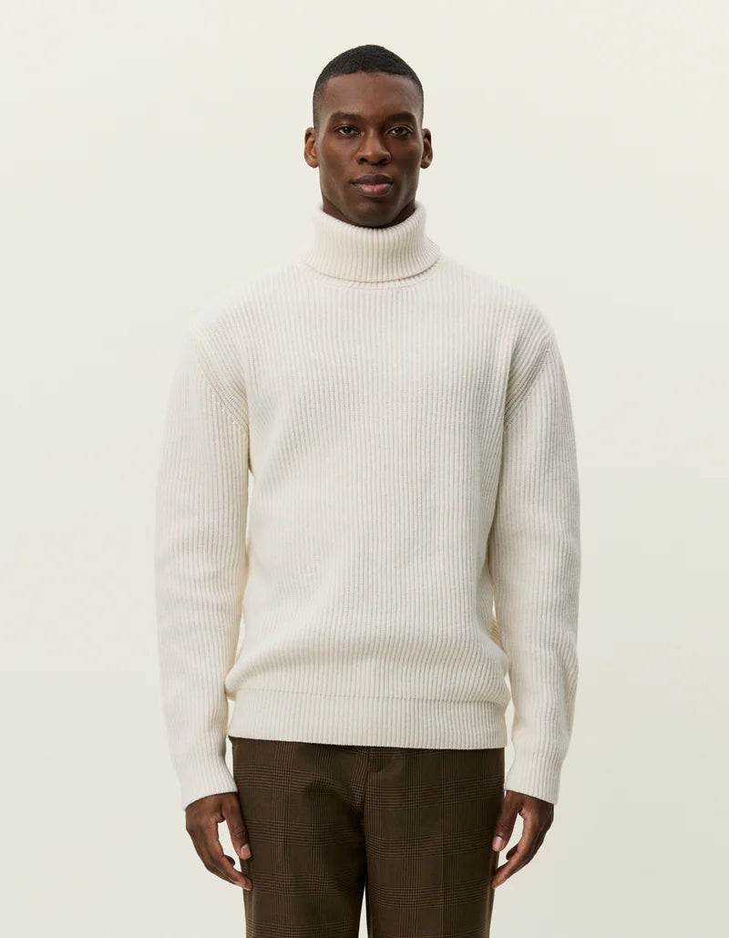 Les Deux | Pull en laine à col roulé "Eddie" - Ivoire