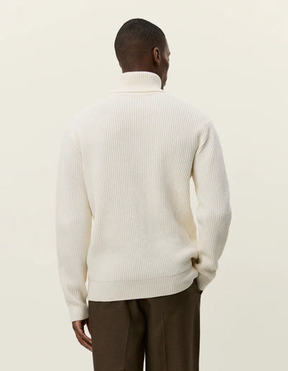 Les Deux | Pull en laine à col roulé "Eddie" - Ivoire