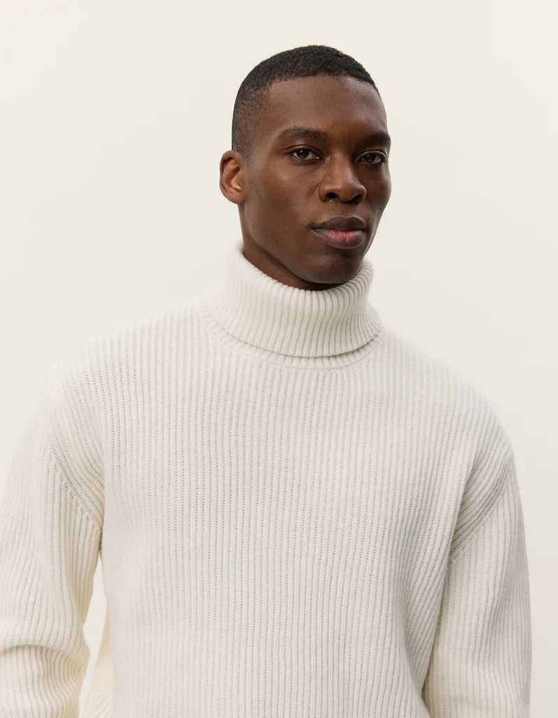 Les Deux | Pull en laine à col roulé "Eddie" - Ivoire