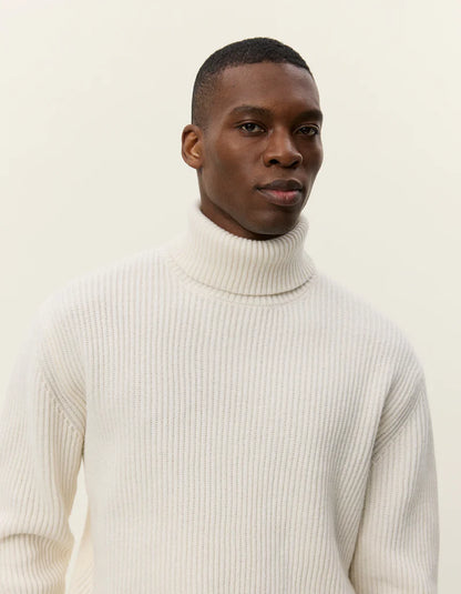 Les Deux | Pull en laine à col roulé "Eddie" - Ivoire