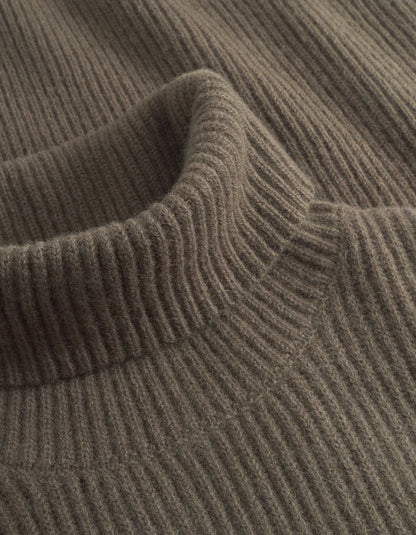 Les Deux | Pull en laine à col roulé "Eddie" - Brun