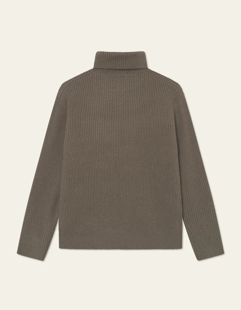 Les Deux | Pull en laine à col roulé "Eddie" - Brun