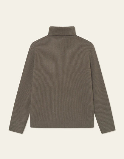 Les Deux | Pull en laine à col roulé "Eddie" - Brun