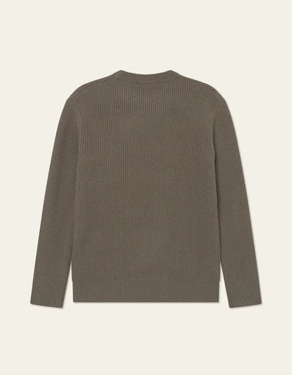 Les Deux | Pull en laine à col rond "Eddie" - Brun