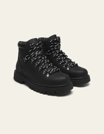 Les Deux |  Bottes Hiking en cuir Wren - Noir