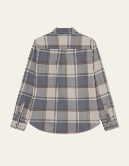 Les Deux | Chemise en coton flanelle "Jeremy" - Gris