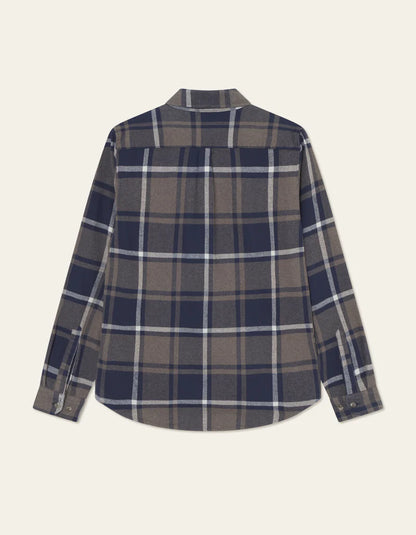 Les Deux | Chemise en coton flanelle "Jeremy" - Bleu marine
