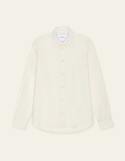 Les Deux | Chemise en coton et lin "Konrad" - Blanc cassé