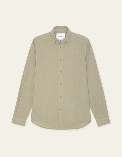 Les Deux | Chemise en coton et lin "Konrad" - Chêne