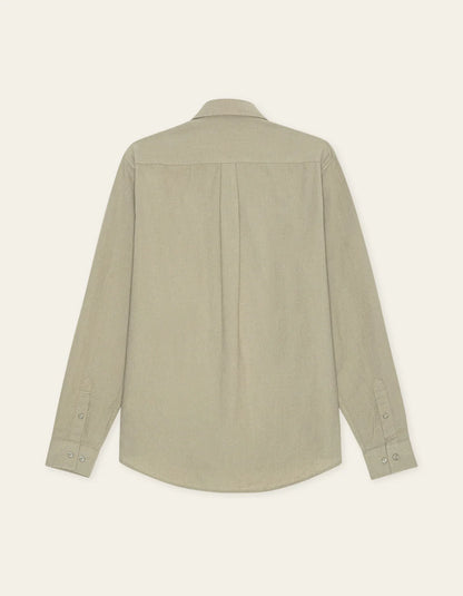 Les Deux | Chemise en coton et lin "Konrad" - Chêne