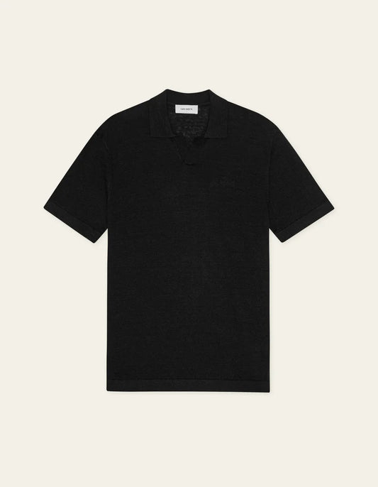 Les Deux | Polo en tricot "Emmanuel" - Noir