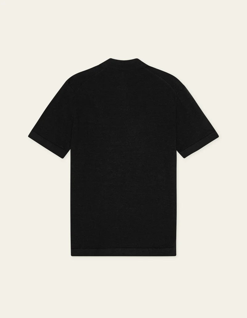 Les Deux | Polo en tricot "Emmanuel" - Noir