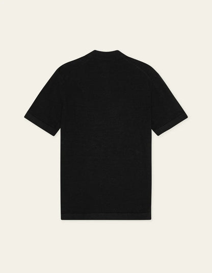 Les Deux | Polo en tricot "Emmanuel" - Noir