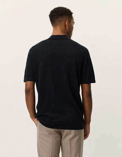 Les Deux | Polo en tricot "Emmanuel" - Noir