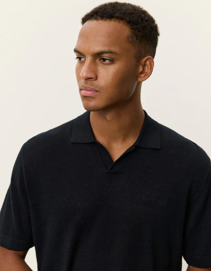 Les Deux | Polo en tricot "Emmanuel" - Noir