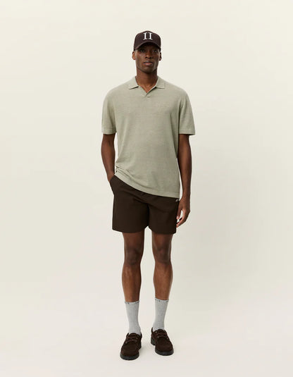 Les Deux | Polo en tricot "Emmanuel" - Vert thé