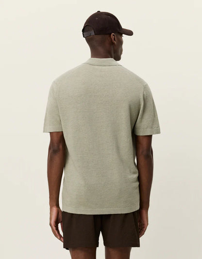 Les Deux | Polo en tricot "Emmanuel" - Vert thé