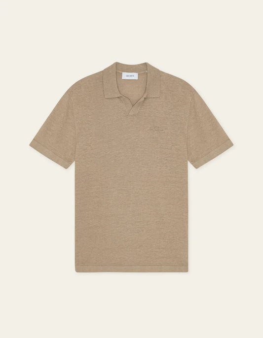 Les Deux | Polo en tricot "Emmanuel" - Sable