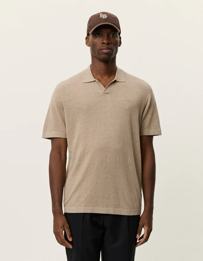 Les Deux | Polo en tricot "Emmanuel" - Sable