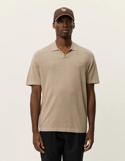 Les Deux | Polo en tricot "Emmanuel" - Sable