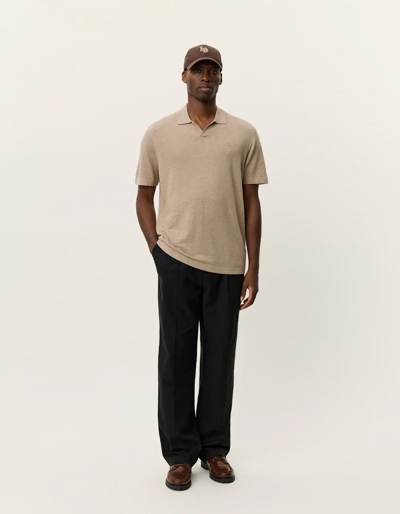 Les Deux | Polo en tricot "Emmanuel" - Sable