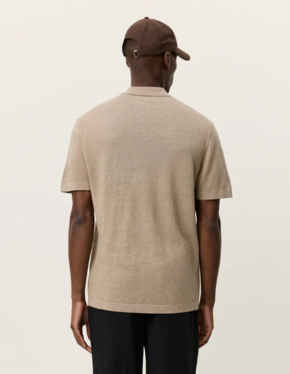 Les Deux | Polo en tricot "Emmanuel" - Sable