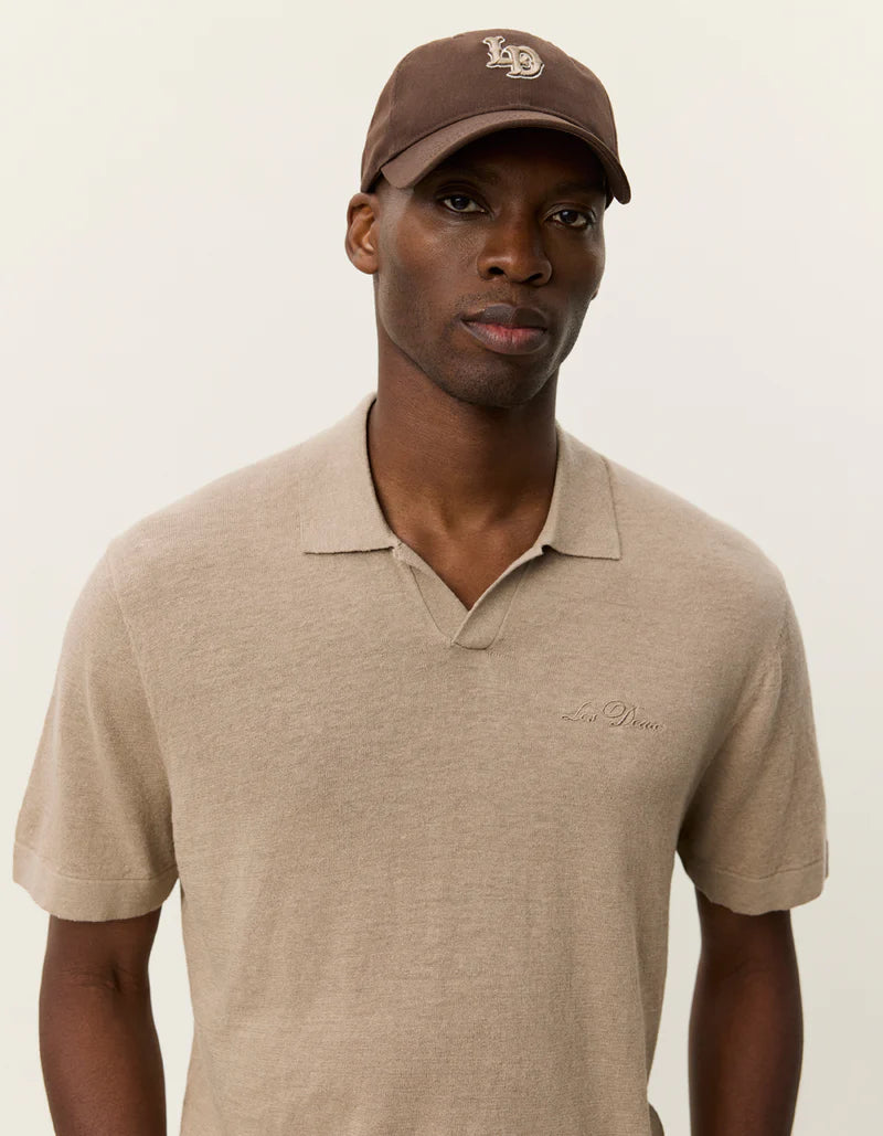 Les Deux | Polo en tricot "Emmanuel" - Sable