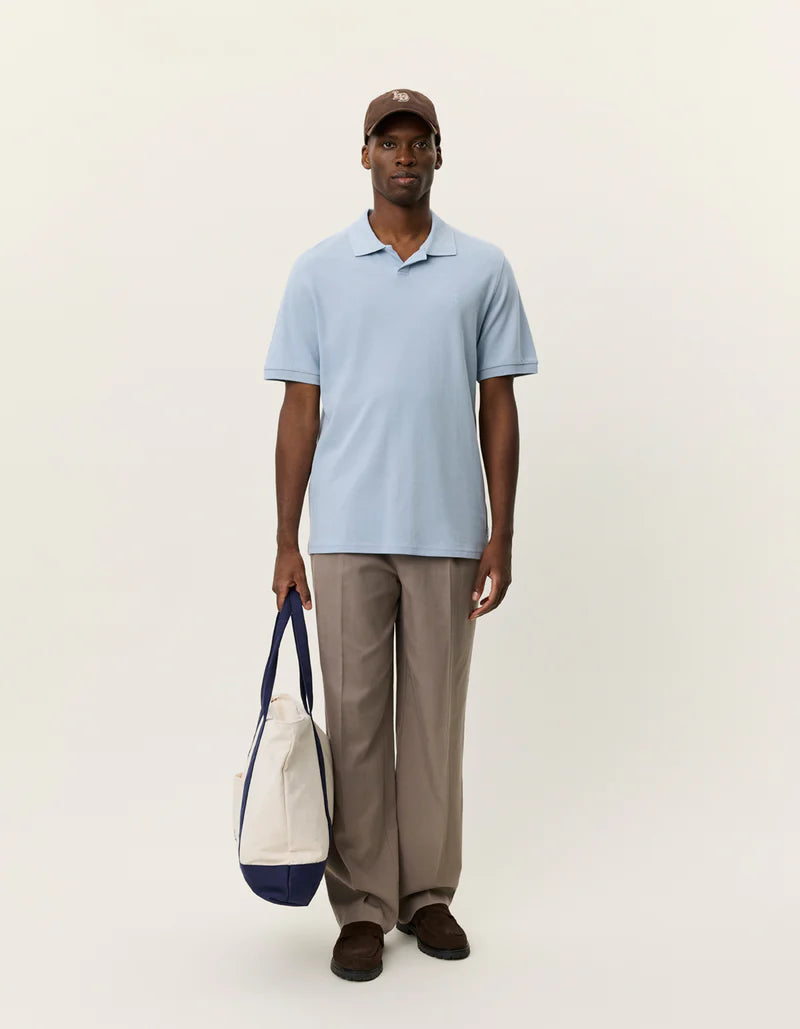 Les Deux | Polo en piqué - Bleu ciel