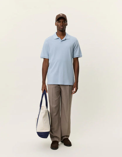 Les Deux | Polo en piqué - Bleu ciel