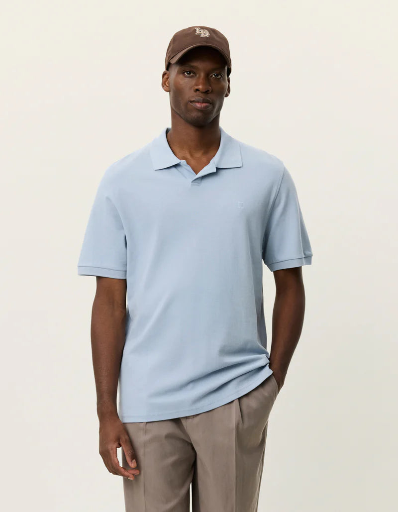 Les Deux | Polo en piqué - Bleu ciel