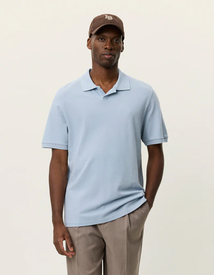 Les Deux | Polo en piqué - Bleu ciel