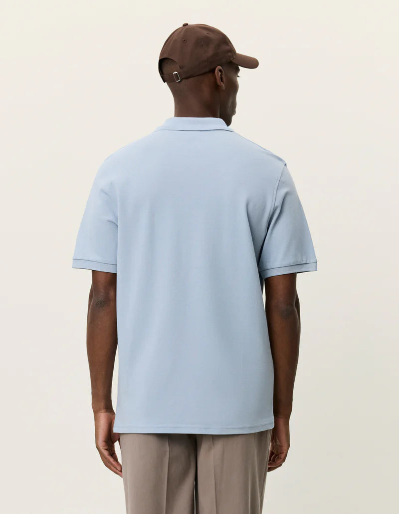 Les Deux | Polo en piqué - Bleu ciel