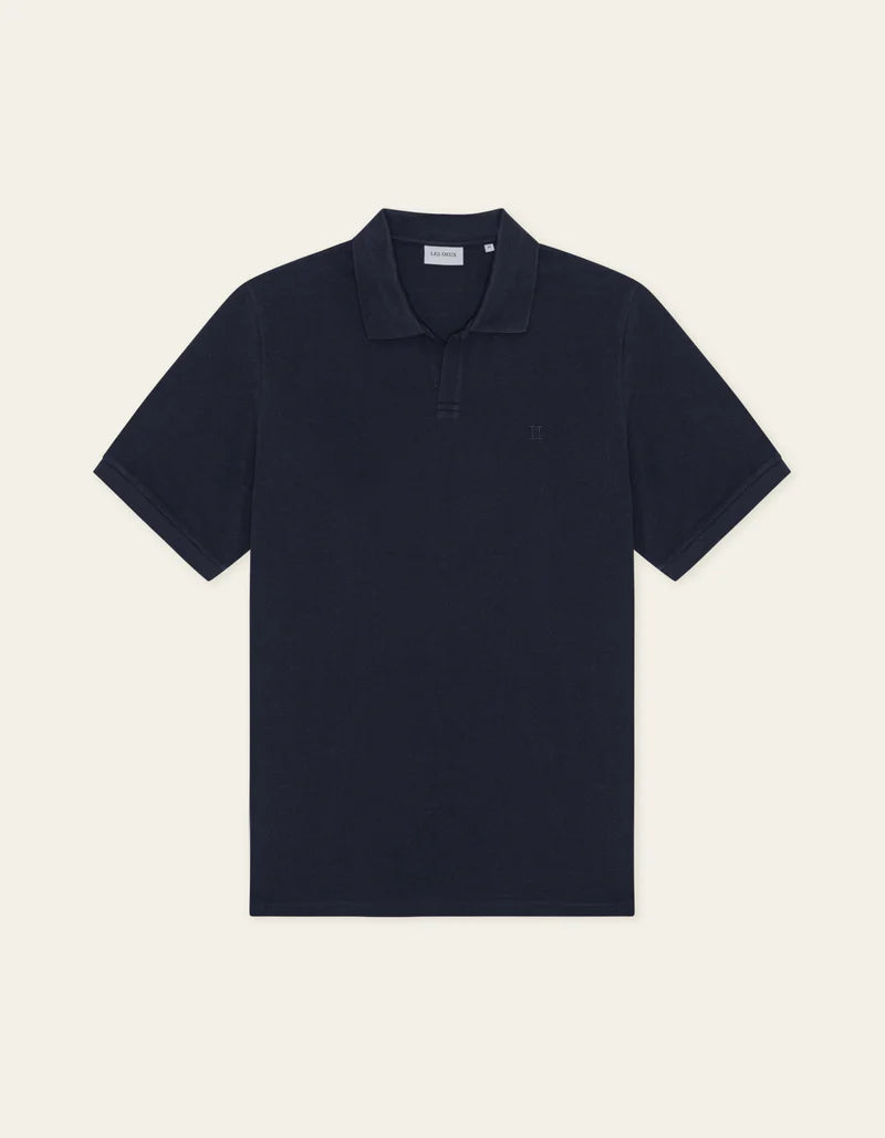 Les Deux | Polo en piqué - Bleu marine