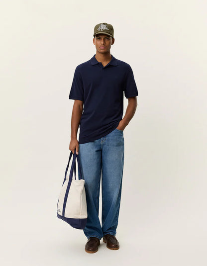 Les Deux | Polo en piqué - Bleu marine