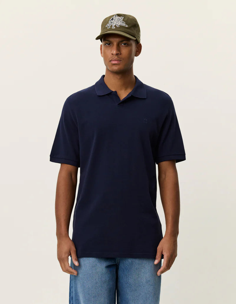 Les Deux | Polo en piqué - Bleu marine