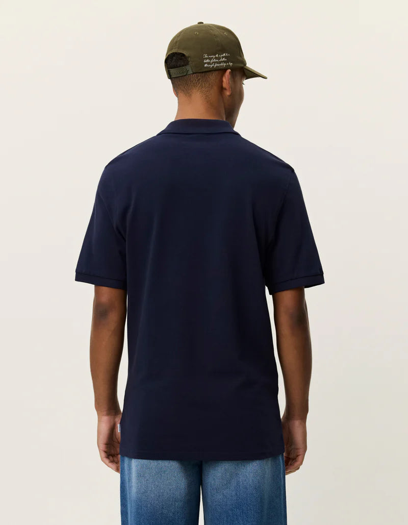 Les Deux | Polo en piqué - Bleu marine