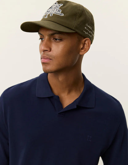 Les Deux | Polo en piqué - Bleu marine