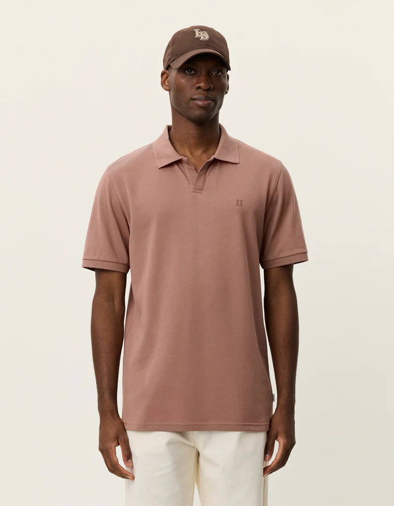 Les Deux | Polo en piqué - Rouge cognac