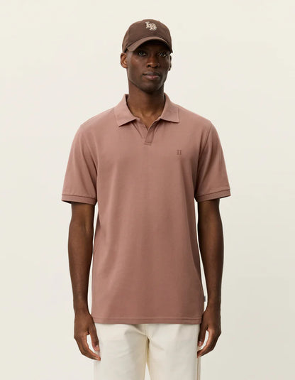 Les Deux | Polo en piqué - Rouge cognac